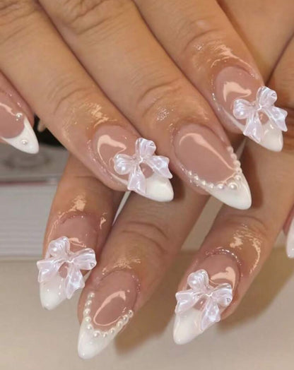 Uñas Press On Almendra 3D