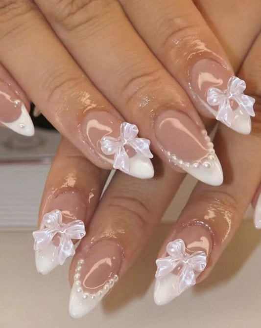 Uñas Press On Almendra 3D