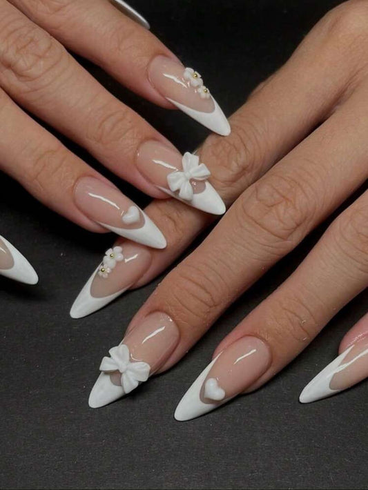 Uñas press On moño