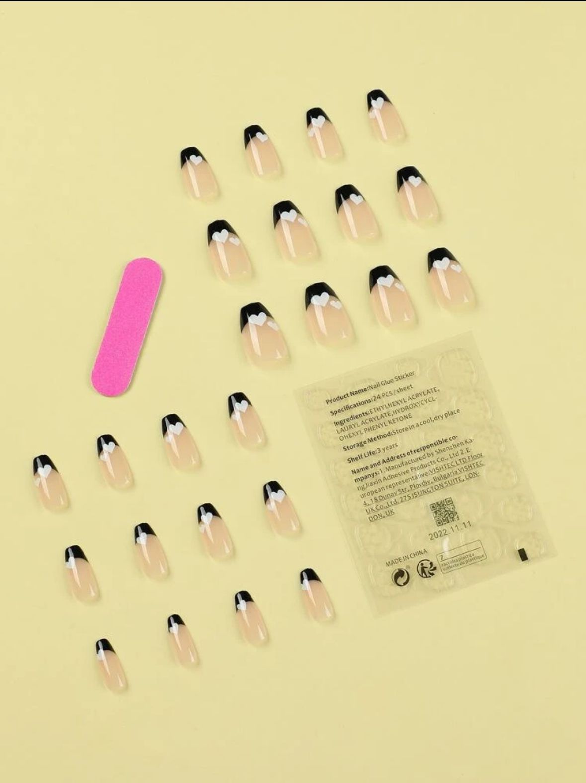 Uñas Press On cuadradas