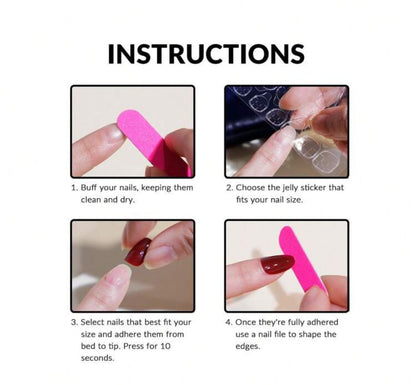 Uña Press On  Corazon