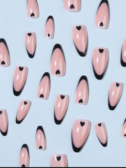 Uña Press On  Corazon