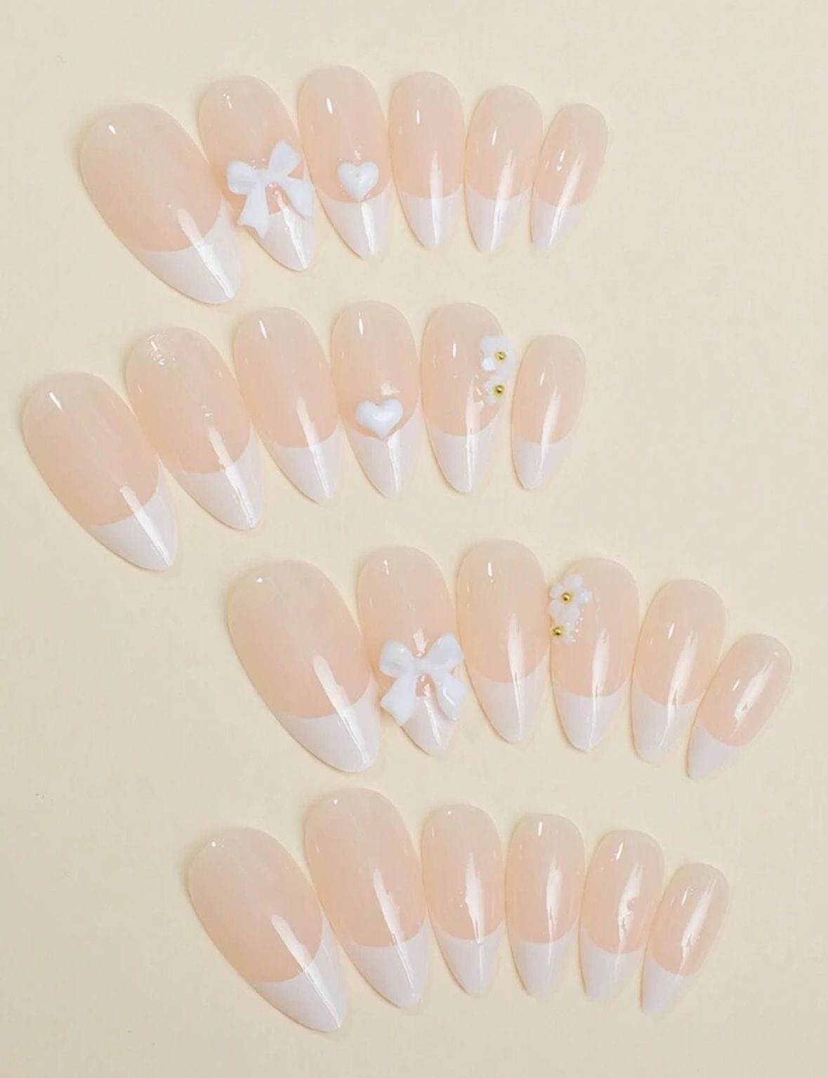 Uñas press On moño